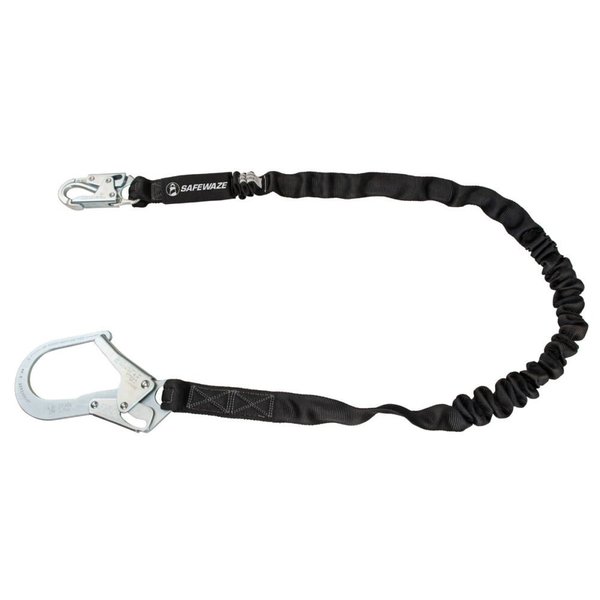 Safewaze V-Line 6' Internal Energy Absorbing Lanyard: Rebar Hook FS88585